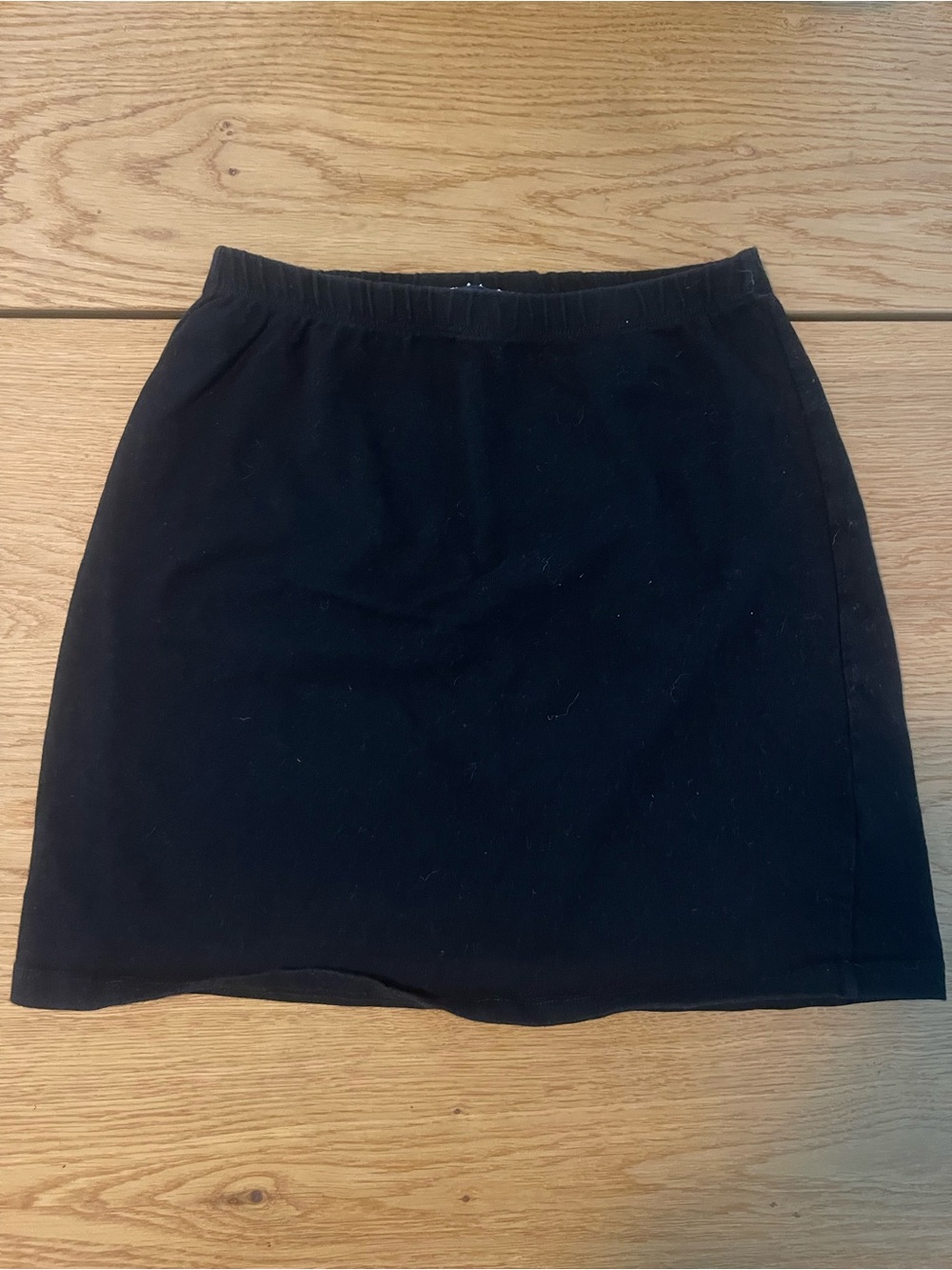 Brandy Melville Classic Black Cotton Mini Skirt